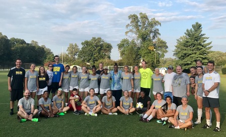 Soccer hosts clinic for Forsyth County Special Olympics team